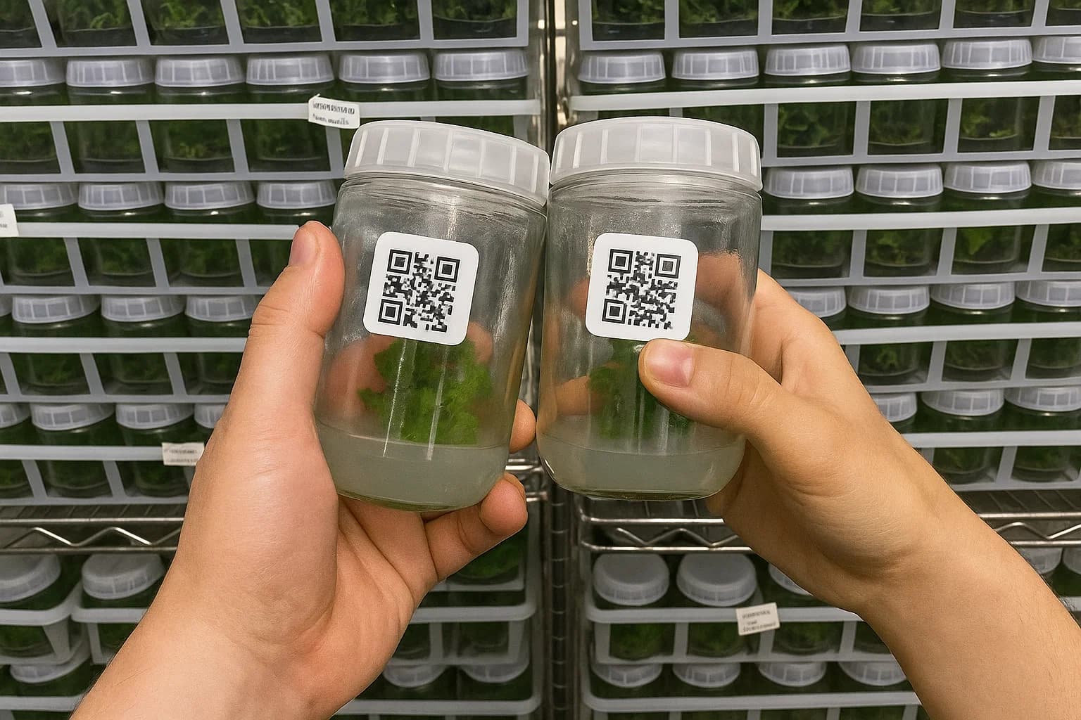 Tissue culture jar cheers!